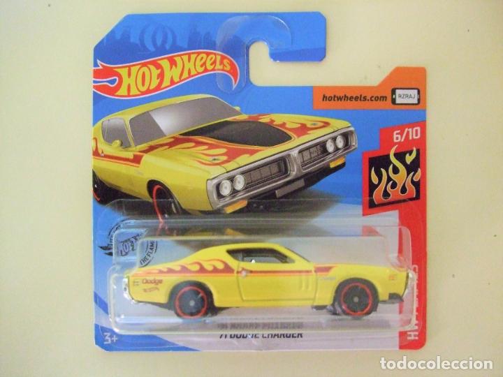 Modellautos Hot Wheels: &acute;71 DODGE CHARGER 1971 - HOT WHEELS MATTEL HW FLAMES 6/10 2020 ESCALA 1:64 COCHE CAR TRACK STARS