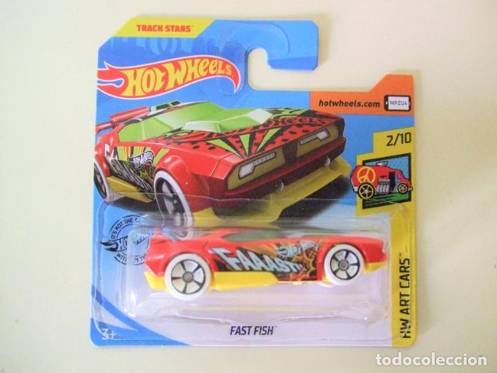 Carros em escala Hot Wheels: FAST FISH - HOT WHEELS MATTEL HW ART CARS 2/10 2019 ESCALA 1:64 - COCHE CAR AUTO TRACK STARS