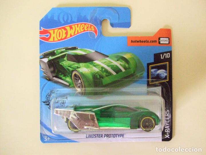 Carros em escala Hot Wheels: LINDSTER PROTOTYPE - HOT WHEELS MATTEL HW X-RAYCERS 2020 ESCALA 1:64 COCHE AUTO PROTOTIPO VERDE