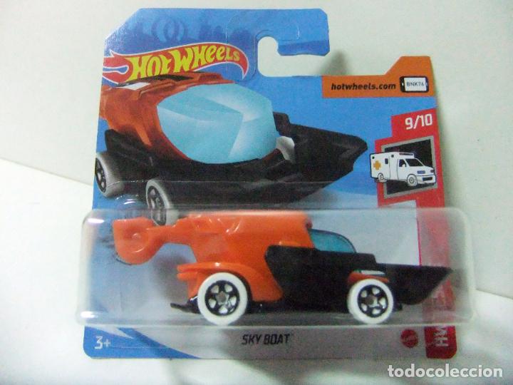 Carros em escala Hot Wheels: SKY BOAT - HOT WHEELS MATTEL HW RESCUE 9/10 2020 - ESCALA 1:64 - COCHE AUTOM&Oacute;VIL AUTO JUGUETE