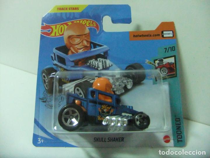 Auto in scala Hot Wheels: SKULL SHAKER - HOT WHEELS MATTEL TOONED 7/10 2020 - ESCALA 1:64 - COCHE AUTOM&Oacute;VIL TRACK STARS