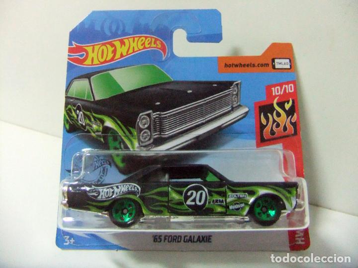 Coches a escala Hot Wheels: &acute;65 FORD GALAXIE 1965 - HOT WHEELS MATTEL HW FLAMES 2020 10/10 ESCALA 1:64 COCHE JUGUETE MINIATURA