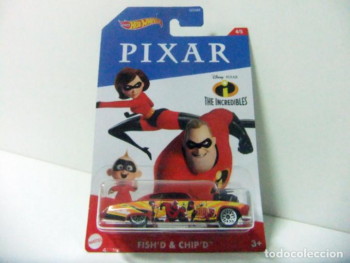 Carros em escala Hot Wheels: FISH&acute;D & CHIP&acute;D HOT WHEELS PIXAR SERIES 2020 4/5 - DISNEY THE INCREDIBLES COCHE 1:64 LOS INCREIBLES