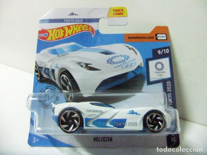 Model cars Hot Wheels: VELOCITA - HOT WHEELS OLYMPIC GAMES TOKYO 2020 9/10 COCHE SWIMMING NATACI&Oacute;N JUEGOS OLIMPICOS TRACK