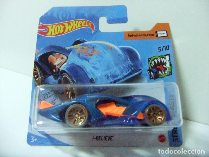Carros em escala Hot Wheels: I-BELIEVE - HOT WHEELS MATTEL STREET BEASTS 2020 5/10 COCHE 1:64 JUGUETE AZUL HW MINIATURA IBELIEVE