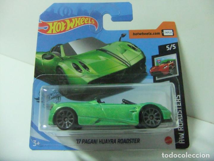 Carros em escala Hot Wheels: &acute;17 PAGANI HUAYRA ROADSTER - HOT WHEELS MATTEL HW ROADSTERS 2020 ESCALA 1:64 - COCHE AUTOM&Oacute;VIL 2017
