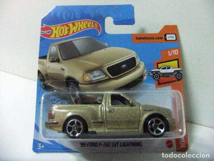 Coches a escala Hot Wheels: 99 FORD F-150 SVT LIGHTNING HOT WHEELS HW HOT TRUCKS 2020 ESCALA 1:64 COCHE PICKUP PICK UP F150 1999