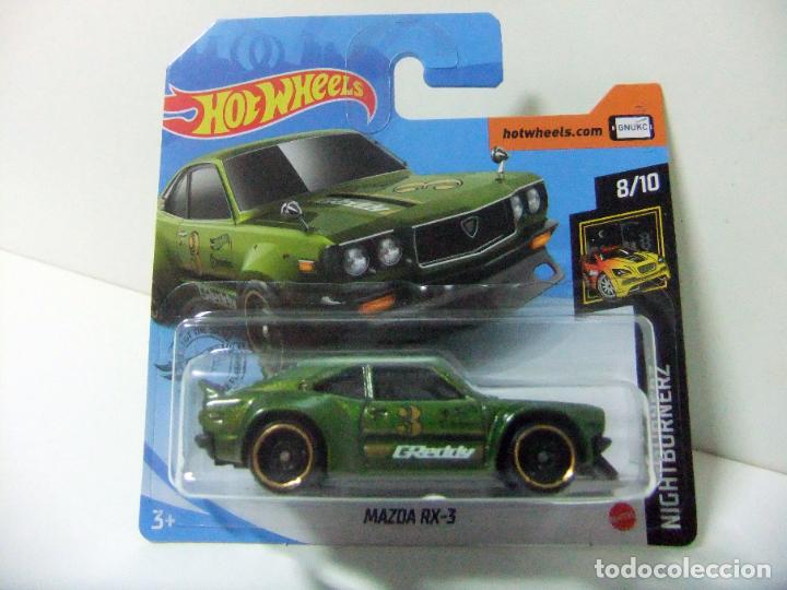 Coches a escala Hot Wheels: MAZDA RX-3 - HOT WHEELS MATTEL NIGHTBURNERZ 8/10 2020 - ESCALA 1:64 COCHE HW JUGUETE RX3 GREDDY