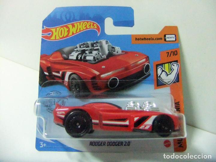Carros em escala Hot Wheels: RODGER DODGER 2.0 - HOT WHEELS MATTEL MUSCLE MANIA 2020 7/10 - ESCALA 1:64 MINIATURA COCHE JUGUETE