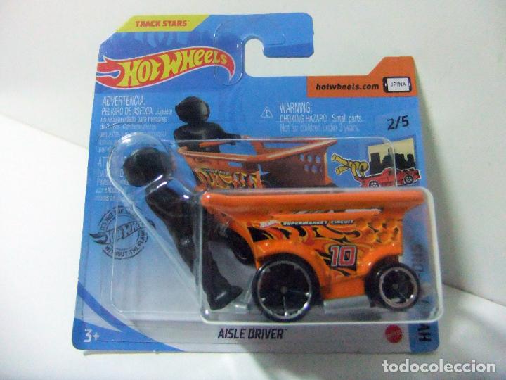 Carros em escala Hot Wheels: AISLE DRIVER HOT WHEELS MATTEL HW RIDE-ONS 2/5 2020 ESCALA 1:64 COCHE CARRO SUPERMARKET TRACK STARS