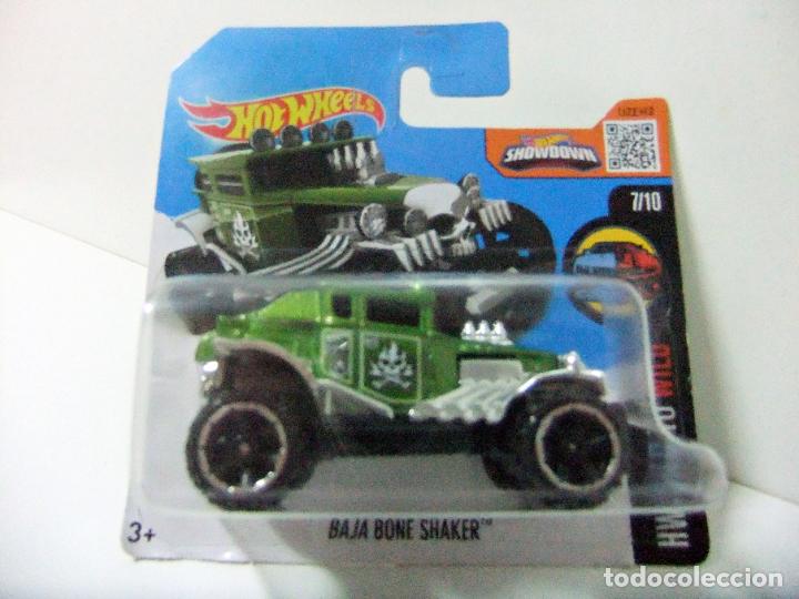 Carros em escala Hot Wheels: BAJA BONE SHAKER - HOT WHEELS MATTEL HW MILD TO WILD 7/10 2016 ESCALA 1:64 COCHE HOT ROD CALAVERA