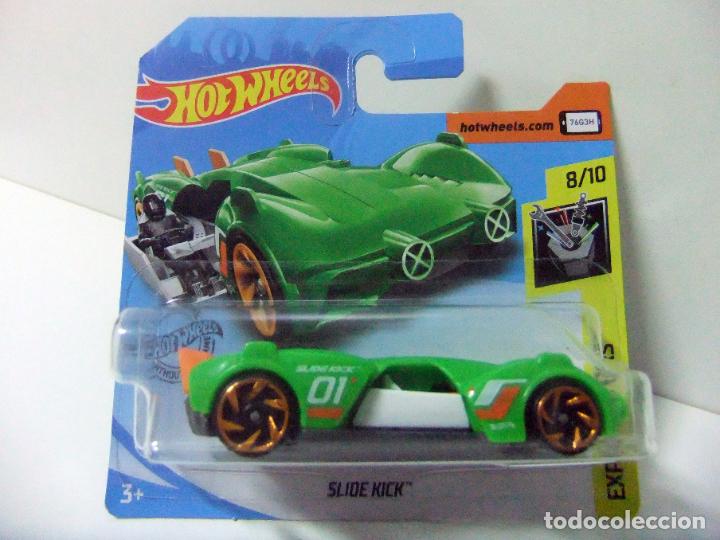 Auto in scala Hot Wheels: SLIDE KICK - HOT WHEELS MATTEL EXPERIMOTORS 8/10 2019 ESCALA 1:64 - COCHE AUTO ASIENTO DESLIZANTE