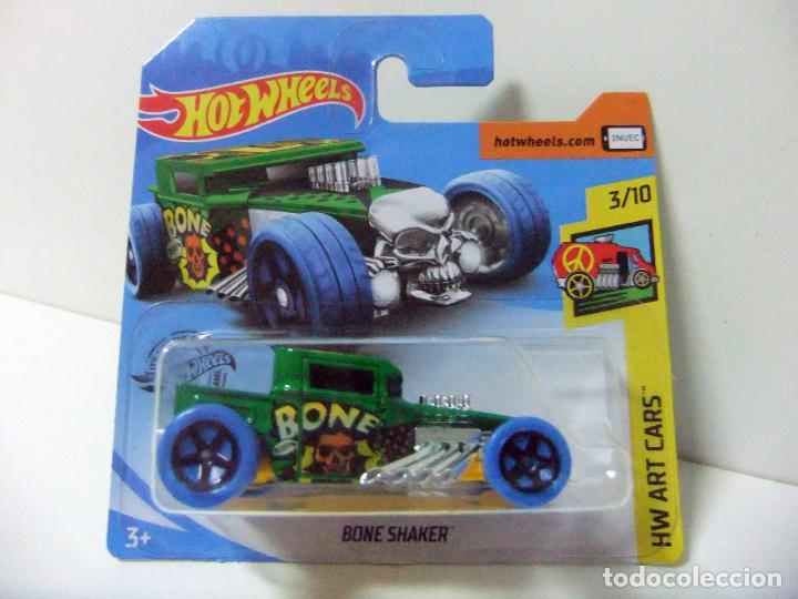 Auto in scala Hot Wheels: BONE SHAKER - HOT WHEELS MATTEL HW ART CARS 3/10 A&Ntilde;O 2020 - ESCALA 1:64 - COCHE HOT ROD CALAVERA