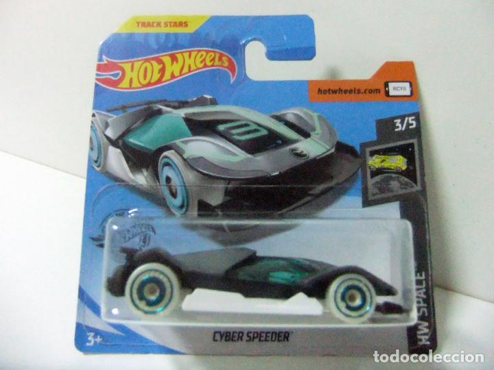 Carros em escala Hot Wheels: CYBER SPEEDER- HOT WHEELS MATTEL TREASURE T-HUNT HW SPACE 3/5 2019 - ESCALA 1:64 COCHE TRACK STARS