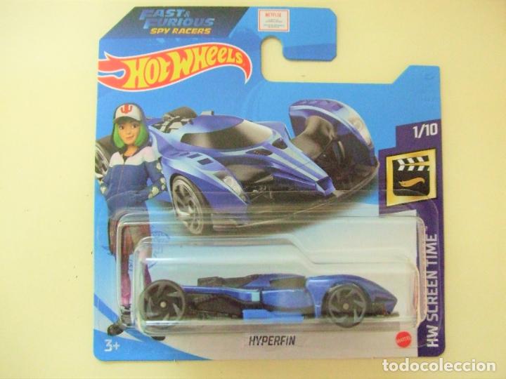 Auto in scala Hot Wheels: HYPERFIN - HOT WHEELS FAST & FURIOUS SPY RACERS HW SCREEN TIME 2021 1/10 ESCALA 1:64 COCHE NETFLIX