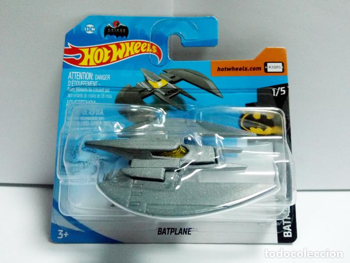 Carros em escala Hot Wheels: BATPLANE - HOT WHEELS BATMAN 1/5 2020 BATWING DC COMICS THE ANIMATED SERIES COCHE BATMOBILE NAVE