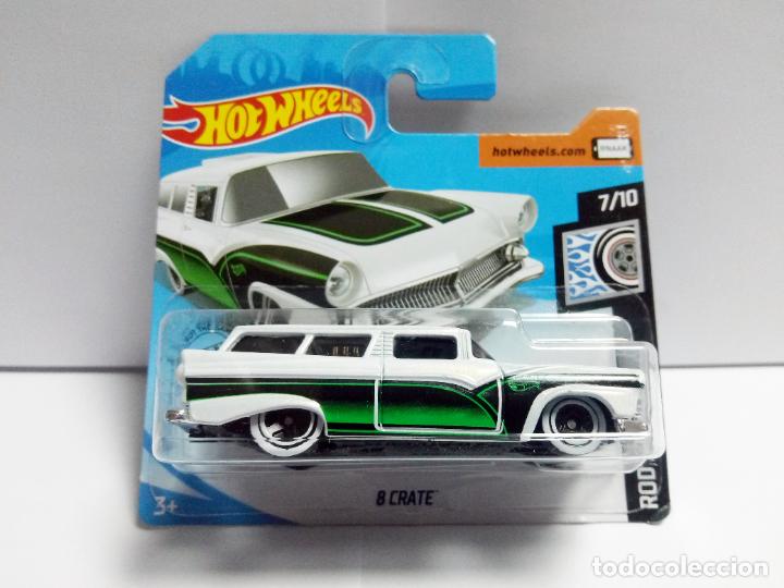 Auto in scala Hot Wheels: 8 CRATE - HOT WHEELS MATTEL ROD SQUAD 7/10 2020 ESCALA 1:64 - COCHE CUSTOM FORD RANCH WAGON 1955 55
