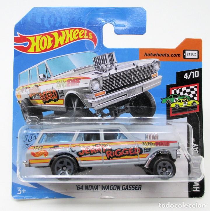Coches a escala Hot Wheels: 64 Nova Wagon Gasser de Hot Wheels - Hotwheels - Malasia 2018 / 2019