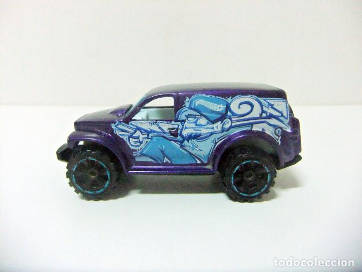 Auto in scala Hot Wheels: POWER PANEL HOT WHEELS MATTEL 2013 HW CITY GRAFFITI RIDES COCHE 1:64 COLOR MORADO PURPLE CAR GRAFITI