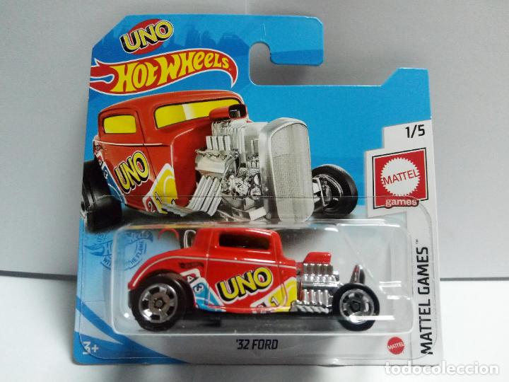 Carros em escala Hot Wheels: &acute;32 FORD UNO- HOT WHEELS MATTEL GAMES 1/5 A&Ntilde;O 2021 ESCALA 1:64 - COCHE 1932 HOT ROD AUTOM&Oacute;VIL HW