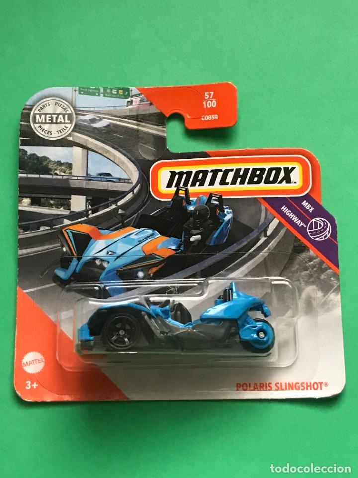 Coches a escala Hot Wheels: MATCHBOX 2020 - POLARIS SLINGSHOT - 57/100- NUEVO EN BLISTER - ESCALA 1:64 - TIPO HOT WHEELS