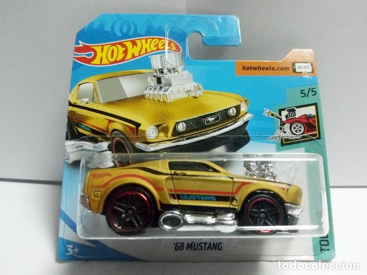 Carros em escala Hot Wheels: &acute;68 MUSTANG 1968 FORD - HOT WHEELS MATTEL HW TOONED 2018 - ESCALA 1:64 - COCHE AUTOM&Oacute;VIL JUGUETE