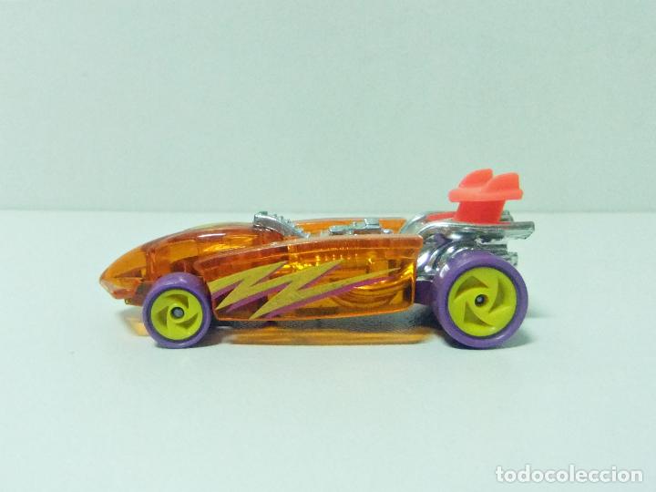Carros em escala Hot Wheels: CORKSCREW TOP SPEED HOT WHEELS 1995 M.I.1994 COCHE 1:64 DE PL&Aacute;STICO CON GANCHO LANZADOR SACACORCHOS