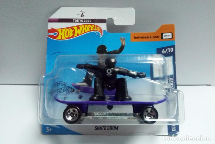 Carros em escala Hot Wheels: SKATE GROM - HOT WHEELS OLYMPIC GAMES TOKYO 2020 6/10 - COCHE MONOPATIN SKATEBOARD JUEGOS OLIMPICOS