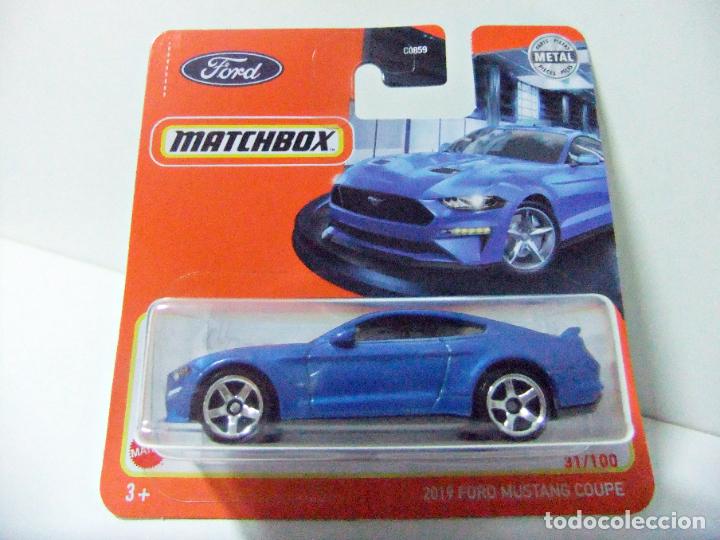 Carros em escala Hot Wheels: 2019 FORD MUSTANG COUP&Eacute; - MATCHBOX MATTEL GXM49 31/100 2021 - COCHE 1:64 TOY CAR &acute;19 TIPO HOT WHEELS