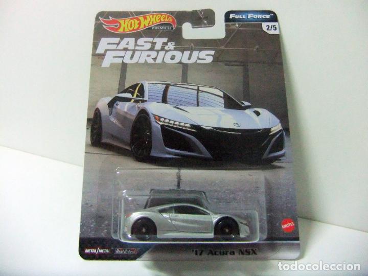 Model cars Hot Wheels: `17 ACURA NSX HOT WHEELS PREMIUM MATTEL FAST & FURIOUS FULL FORCE 2/5 2020 1:64 COCHE 2017