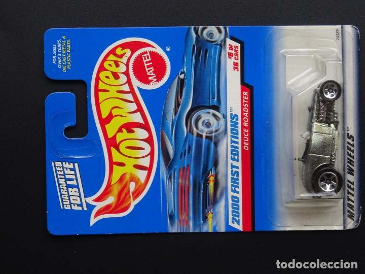 Coches a escala Hot Wheels: Hot Wheels 2000 primeras ediciones Deuce Roadster Silver - Foto 2