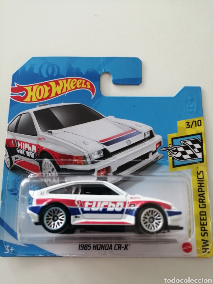Voitures miniatures Hot Wheels: HOT WHEELS 1985 HONDA CR-X TURBO NUEVO(2). HOTWHEELS 1/64. HW SPEED GRAPHICS SERIES 2021.
