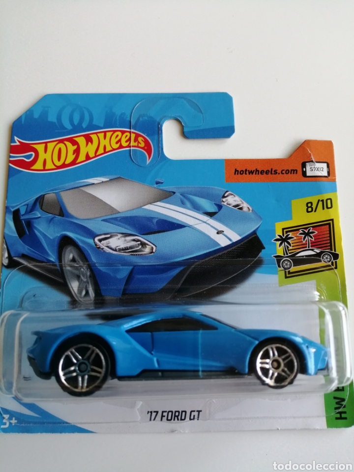 Model cars Hot Wheels: HOT WHEELS '17 FORD GT azul y blanco. HOTWHEELS 1/64. HW EXOTICS 2018.