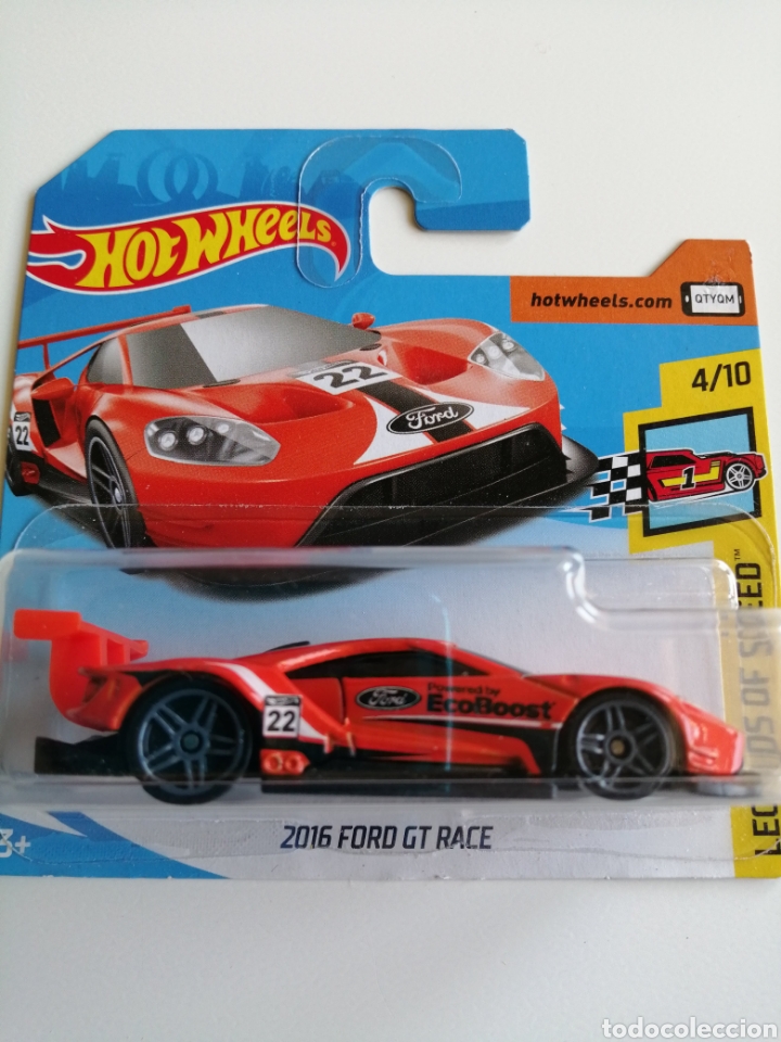 Coches a escala Hot Wheels: HOT WHEELS 2016 FORD GT RACE naranja. HOTWHEELS 1/64. LEGENDS OF SPEED SERIES 2018.