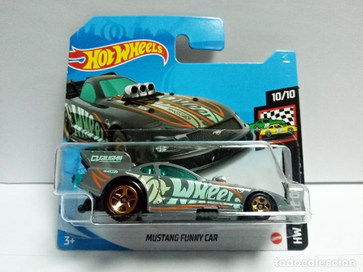 Carros em escala Hot Wheels: MUSTANG FUNNY CAR HOT WHEELS MATTEL HW RACE DAY 10/10 2021 TREASURE T-HUNT - COCHE 1:64 FORD VAUGHN