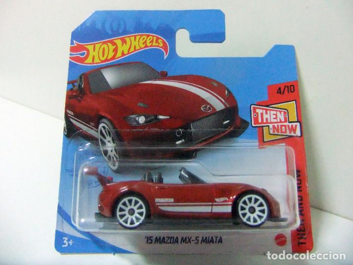 Carros em escala Hot Wheels: &acute;15 MAZDA MX-5 MIATA MX5 2015 - HOT WHEELS MATTEL THEN AND NOW 4/10 2021 - ESCALA 1:64 COCHE AUTO