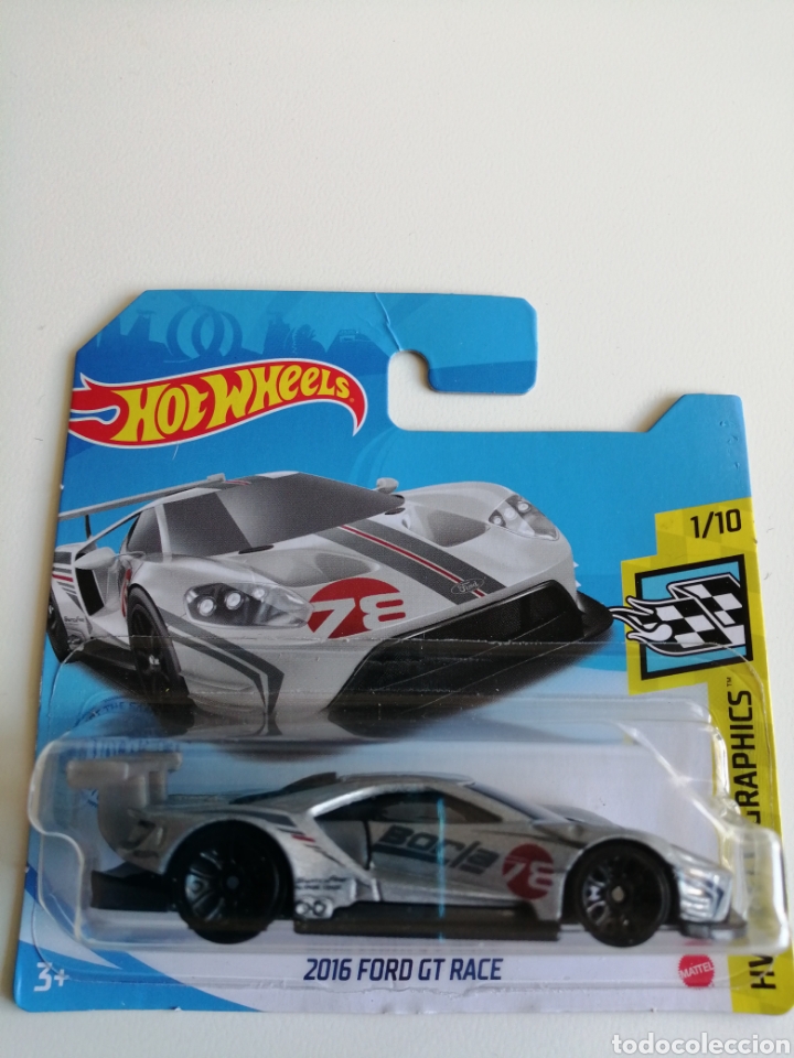 Coches a escala Hot Wheels: HOT WHEELS 2021 2016 FORD GT RACE (3). HOTWHEELS 1/64. SPEED GRAPHICS 2021.