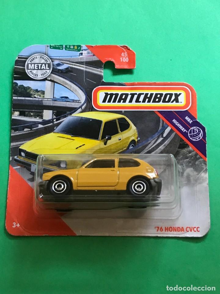 Coches a escala Hot Wheels: MATCHBOX 2020 45/100 - &acute;76 HONDA CVCC CIVIC - NUEVO EN BLISTER - ESCALA 1:64 - TIPO HOT WHEELS