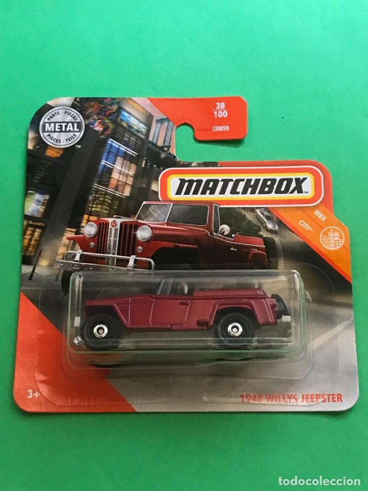 Coches a escala Hot Wheels: MATCHBOX 2020 38/100 - 1948 JEEP WILLYS JEEPSTER - NUEVO EN BLISTER - ESCALA 1:64 - TIPO HOT WHEELS