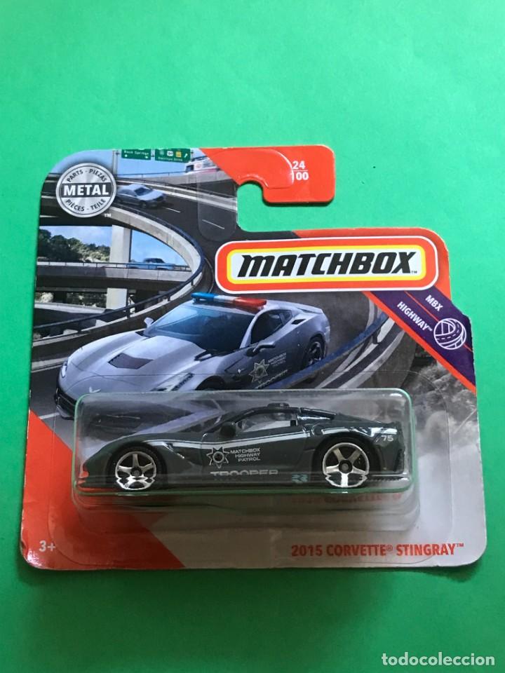 Coches a escala Hot Wheels: MATCHBOX 2020 24/100 - 2015 CORVETTE STINGRAY - NUEVO EN BLISTER - ESCALA 1:64 - TIPO HOT WHEELS