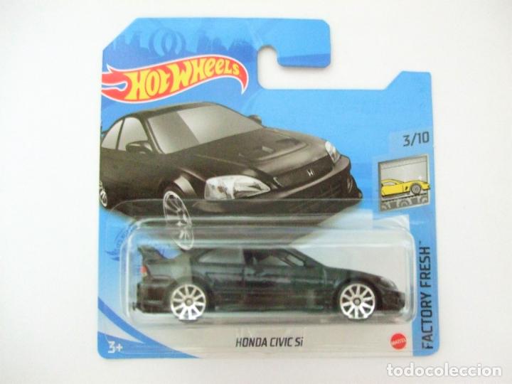 Carros em escala Hot Wheels: HONDA CIVIC SI - HOT WHEELS MATTEL HW FACTORY FRESH 3/10 2021 ESCALA 1:64 COCHE CAR AUTO NEGRO BLACK