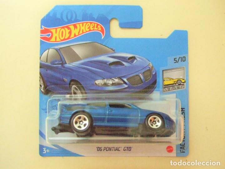 Carros em escala Hot Wheels: &acute;06 PONTIAC GTO 2006 - HOT WHEELS MATTEL FACTORY FRESH 5/10 2021 ESCALA 1:64 COCHE CAR BLUE AZUL GT