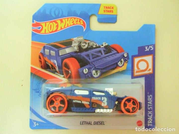 Carros em escala Hot Wheels: LETHAL DIESEL - HOT WHEELS MATTEL HW TRACK STARS 3/5 2021 ESCALA 1:64 - COCHE CAR JUGUETE AUTO LETAL