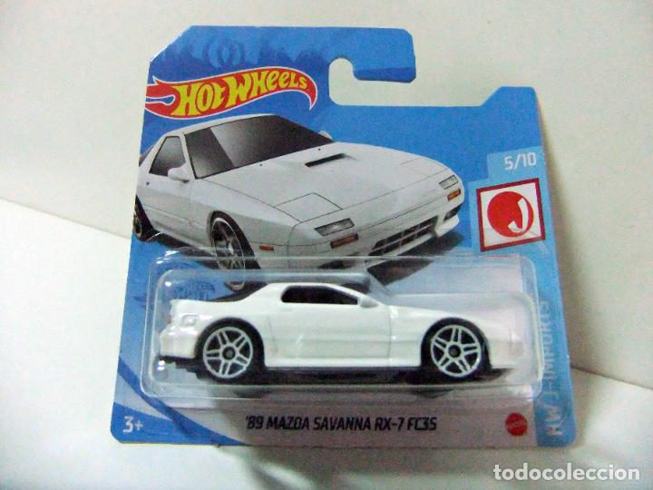 Carros em escala Hot Wheels: &acute;89 MAZDA SAVANNA RX-7 FC3S HOT WHEELS MATTEL HW J-IMPORTS 5/10 2021 - COCHE 1:64 1989 RX7 FC35 CAR