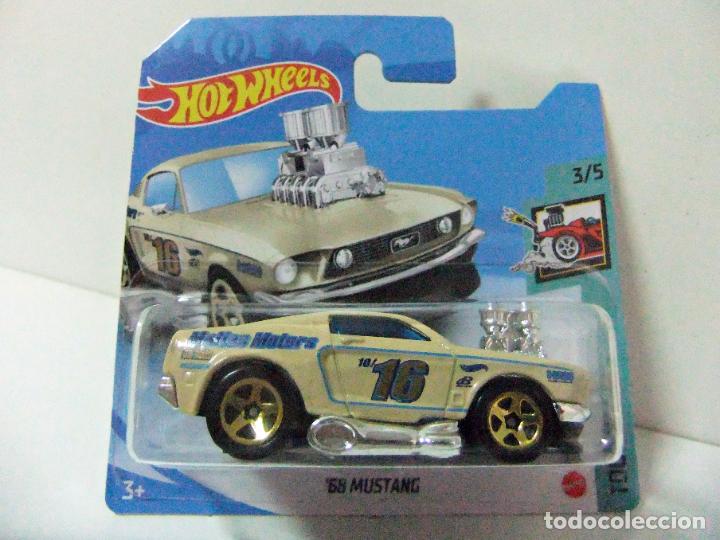 Carros em escala Hot Wheels: &acute;68 MUSTANG - HOT WHEELS TOONED 3/5 A&Ntilde;O 2021 - ESCALA 1:64 COCHE JUGUETE FORD 1968 MATIAS MOTORS