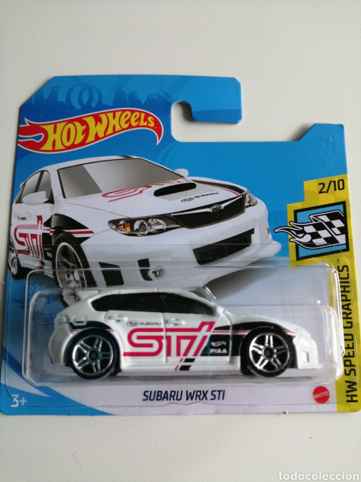 Carros em escala Hot Wheels: HOT WHEELS 2021 SUBARU WRX STI BLANCO. HOTWHEELS 1/64. HW SPEED GRAPHICS 2021.