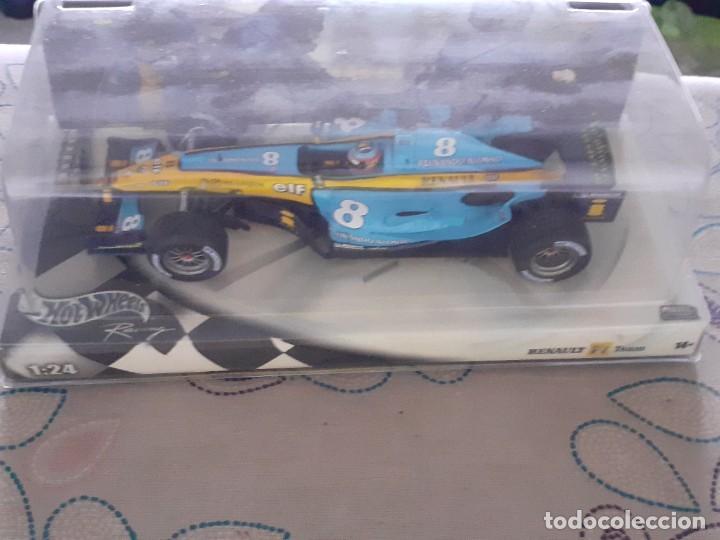 Coches a escala Hot Wheels: COCHE RENAULT F-1 FERNANDO ALONSO ESCALA 1/24 A ESTRENAR de la casa HOT WHEELS A&Ntilde;O 2004 *
