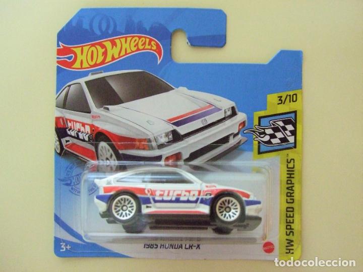 Carros em escala Hot Wheels: 1985 HONDA CR-X - HOT WHEELS MATTEL HW SPEED GRAPHICS 3/10 2021 ESCALA 1:64 - COCHE CAR 85 TURBO CRX