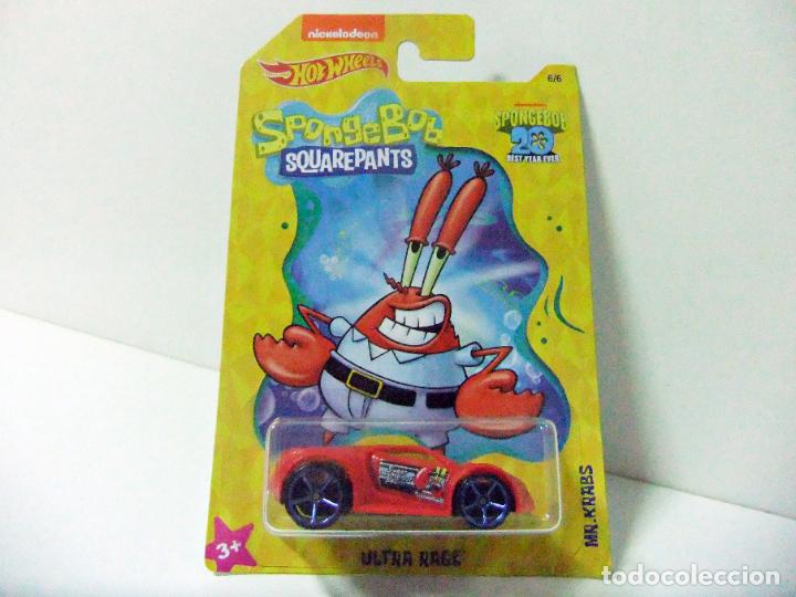 Coches a escala Hot Wheels: ULTRA RAGE MR.KRABS BOB ESPONJA SPONGEBOB SQUAREPANTS 20 BEST YEAR EVER HOT WHEELS 2019 COCHE 1:64