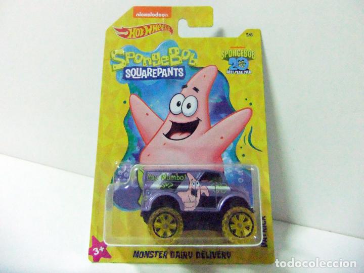 Coches a escala Hot Wheels: MONSTER DAIRY DELIVERY PATRICK BOB ESPONJA SPONGEBOB 20 BEST YEAR EVER HOT WHEELS 2019 COCHE 1:64